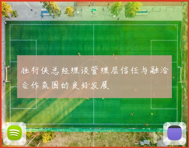 独行侠总经理谈管理层信任与融洽合作氛围的良好发展